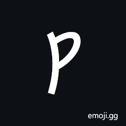 Imperial Aramaic Letter Qoph Symbol