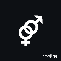 Interlocked Female and Male Sign Symbol