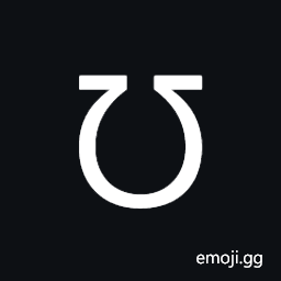 Inverted Ohm Sign Symbol