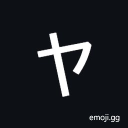 Katakana Letter Small Ya Symbol