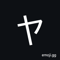 Katakana Letter Ya Symbol