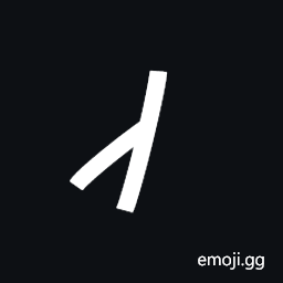 Kharoshthi Fraction One Half Symbol