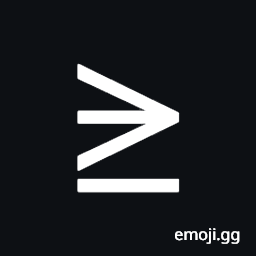 Larger Than or Equal To Symbol