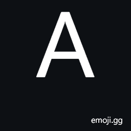 Latin Capital Letter A Symbol