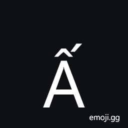 Latin Capital Letter a with Circumflex and Acute Symbol