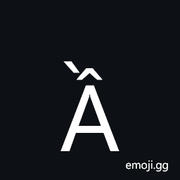 Latin Capital Letter a with Circumflex and Grave Symbol