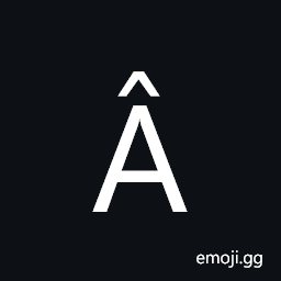 Latin Capital Letter a with Circumflex Symbol