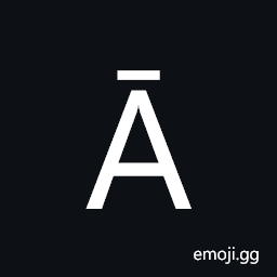 Latin Capital Letter a with Macron Symbol