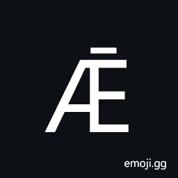 Latin Capital Letter Ae with Macron Symbol