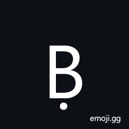 Latin Capital Letter B with Dot Below Symbol
