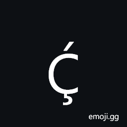 Latin Capital Letter C with Cedilla and Acute Symbol