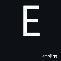 Latin Capital Letter E Symbol
