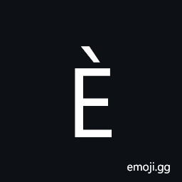 Latin Capital Letter E with Grave Symbol