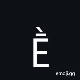 Latin Capital Letter E with Macron and Grave Symbol