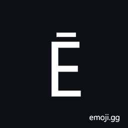 Latin Capital Letter E with Macron Symbol