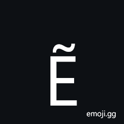 Latin Capital Letter E with Tilde Symbol