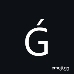 Latin Capital Letter G with Acute Symbol