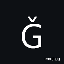 Latin Capital Letter G with Caron Symbol