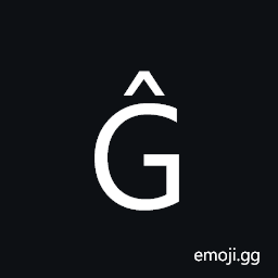 Latin Capital Letter G with Circumflex Symbol