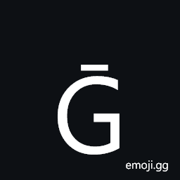 Latin Capital Letter G with Macron Symbol
