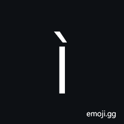 Latin Capital Letter I with Grave Symbol