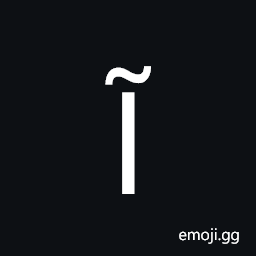 Latin Capital Letter I with Tilde Symbol