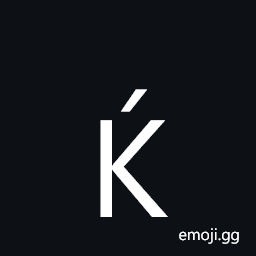 Latin Capital Letter K with Acute Symbol