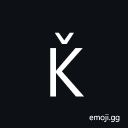 Latin Capital Letter K with Caron Symbol