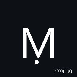 Latin Capital Letter M with Dot Below Symbol