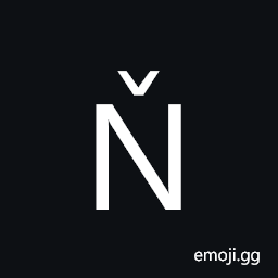 Latin Capital Letter N with Caron Symbol
