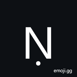 Latin Capital Letter N with Dot Below Symbol