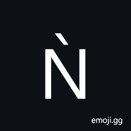 Latin Capital Letter N with Grave Symbol