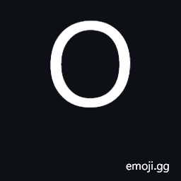 Latin Capital Letter O Symbol