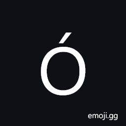 Latin Capital Letter O with Acute Symbol