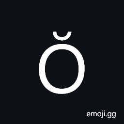 Latin Capital Letter O with Breve Symbol