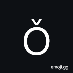 Latin Capital Letter O with Caron Symbol