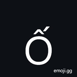 Latin Capital Letter O with Circumflex and Acute Symbol