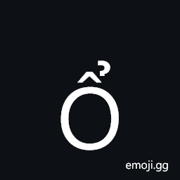 Latin Capital Letter O with Circumflex and Hook Above Symbol