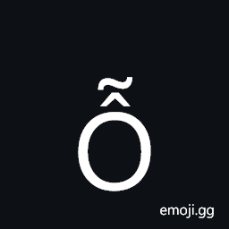 Latin Capital Letter O with Circumflex and Tilde Symbol