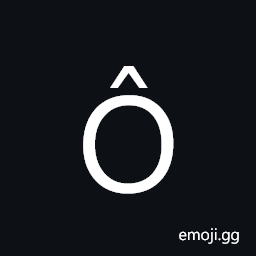 Latin Capital Letter O with Circumflex Symbol