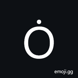 Latin Capital Letter O with Dot Above Symbol