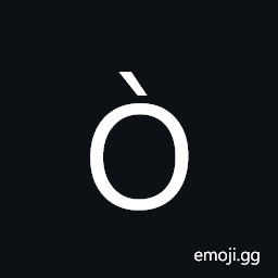 Latin Capital Letter O with Grave Symbol