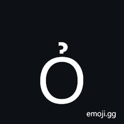 Latin Capital Letter O with Hook Above Symbol