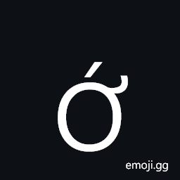 Latin Capital Letter O with Horn and Acute Symbol