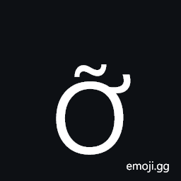 Latin Capital Letter O with Horn and Tilde Symbol
