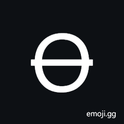 Latin Capital Letter O with Long Stroke Overlay Symbol