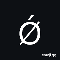 Latin Capital Letter O with Stroke and Acute Symbol