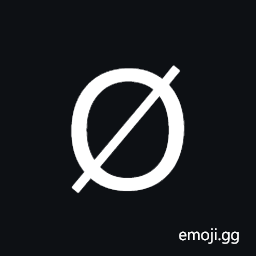 Latin Capital Letter O with Stroke Symbol