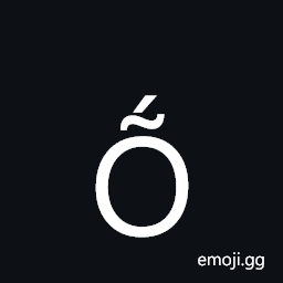 Latin Capital Letter O with Tilde and Acute Symbol