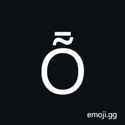 Latin Capital Letter O with Tilde and Macron Symbol